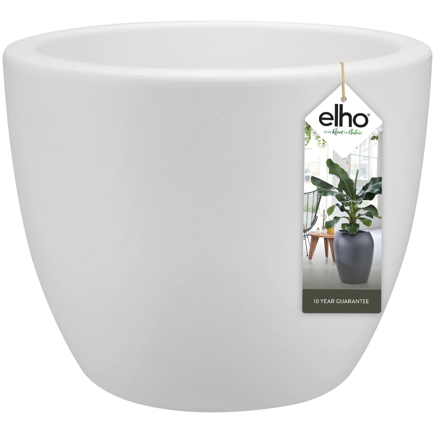 Bild von Elho Blumentopf Pure Soft mit Rollen Ø 39 cm Weiß