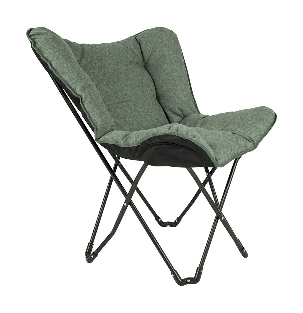 Bild von BO-CAMP Schmetterling Stuhl Himrod Camping Garten Lounge Stuhl Sessel Klappstuhl Farbe: Grün