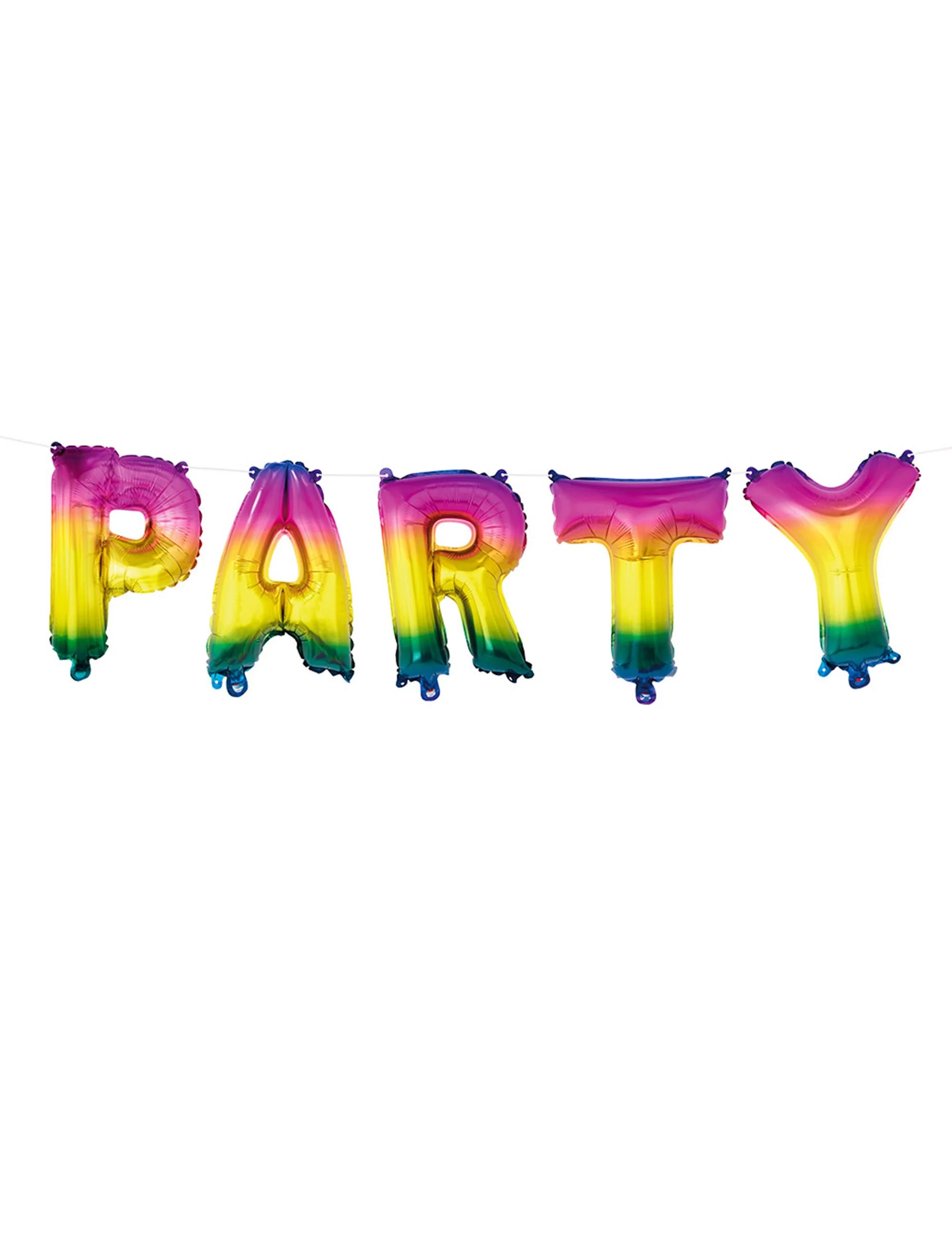 Bild von Buchstaben Luftballon-Set Party 5-teilig bunt 3 m