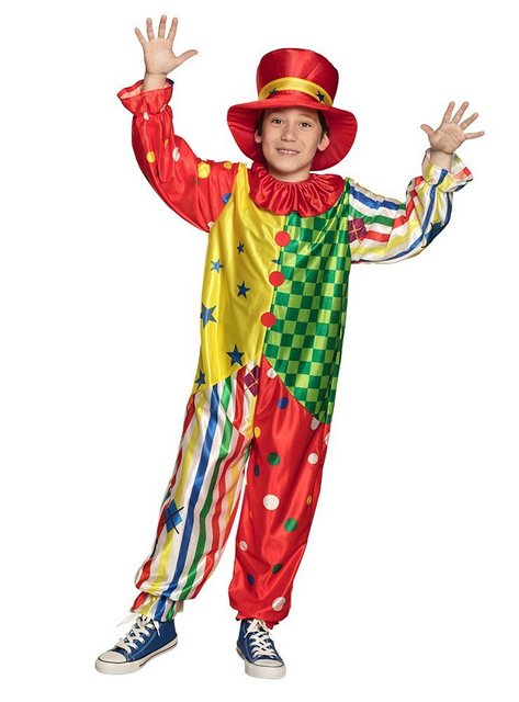 Bild von Boland Clown-Kostüm Bunter Clown, Fröhlich-buntes Clownskostüm für Fasching und Karneval