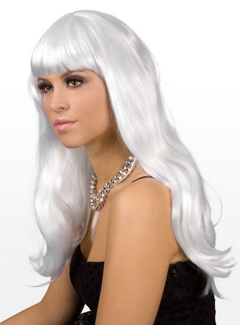 Bild von Boland Kostüm-Perücke Lange Haare weiß - Kostüm Perücke für Fasching