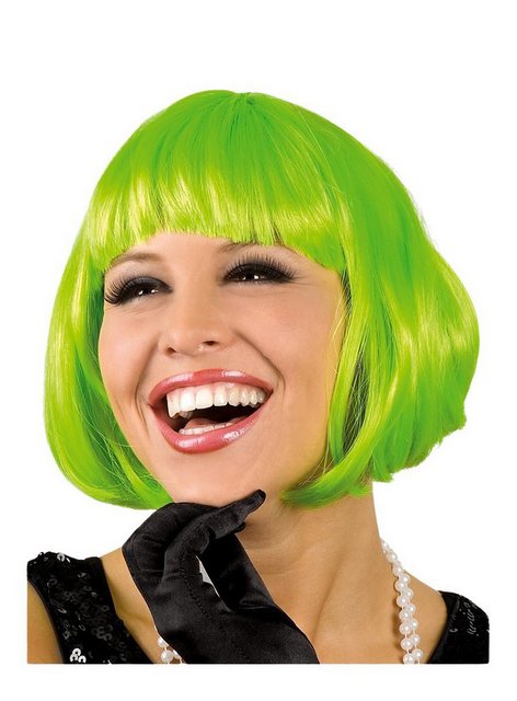 Bild von Boland Kostüm-Perücke Pagenschnitt grün - Kostüm Perücke für Fasching