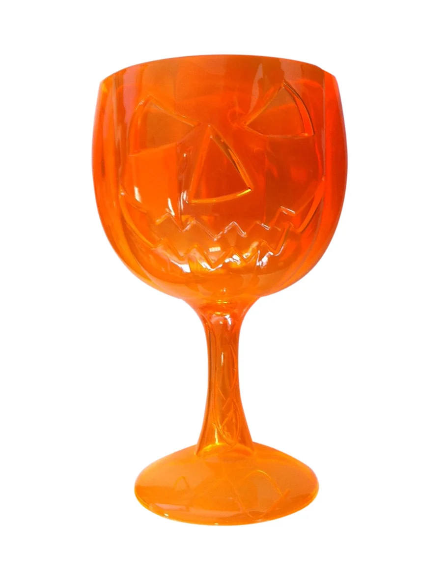 Bild von Kürbis-Kelch Halloween-Partydeko orange 18cm