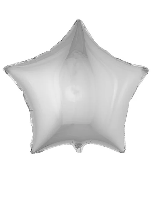 Bild von Sternförmiger Folienballon silberfarben