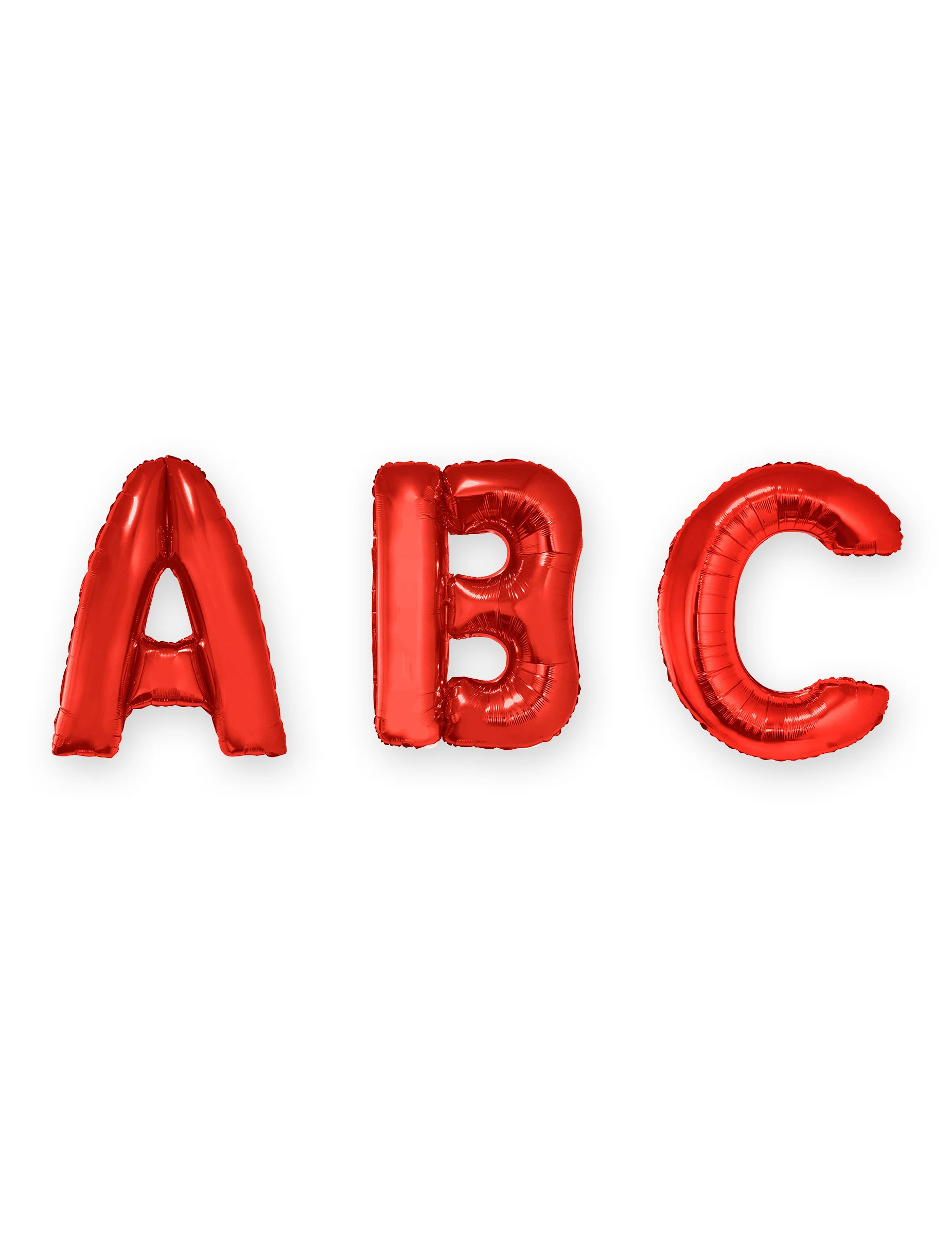 Bild von Buchstaben-Luftballon Folienballon rot 1m