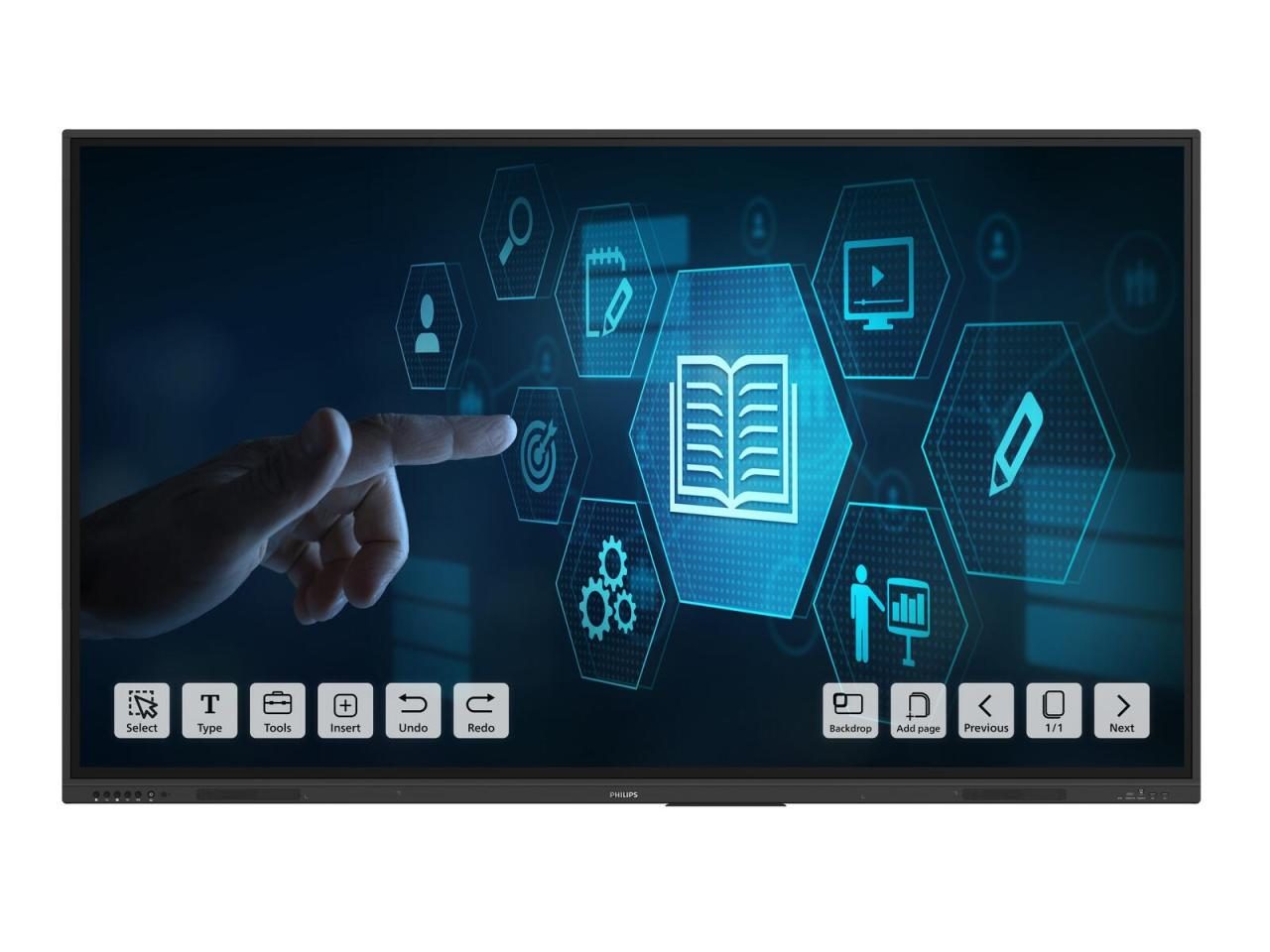 Bild von Philips Interactive Display 86BDL3152E/0 86", UHD, 350cd/m², Android (3840 x 2160 Pixel, 86"), Digital Signage, Schwarz