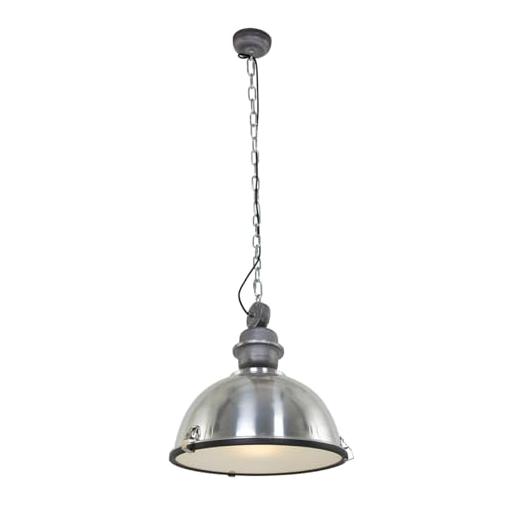 Bild von Pendelleuchte Bikkel in Silber und Weiß E27 420mm