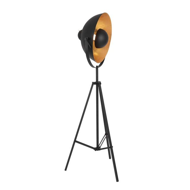 Bild von Steinhauer LIGHTING Stehlampe, Stativleuchte Stehlampe Stehleuchte Wohnzimmerlampe Schwarz Gold