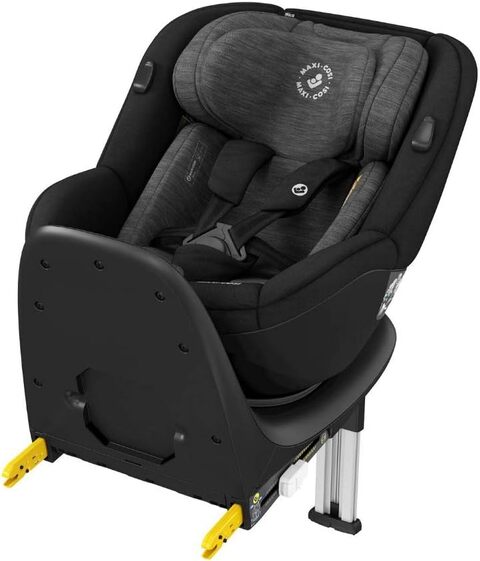 Bild von Maxi-Cosi Mica, 360 drehbarer i-Size Kindersitz inkl. ISOFIX Basis, Gruppe 0+/1 Autositz (bis ca. 105 cm / 18 kg) G-Cell Seitenschutz, nutzbar ab der Geburt bis ca. 4 Jahre, Authentic Black