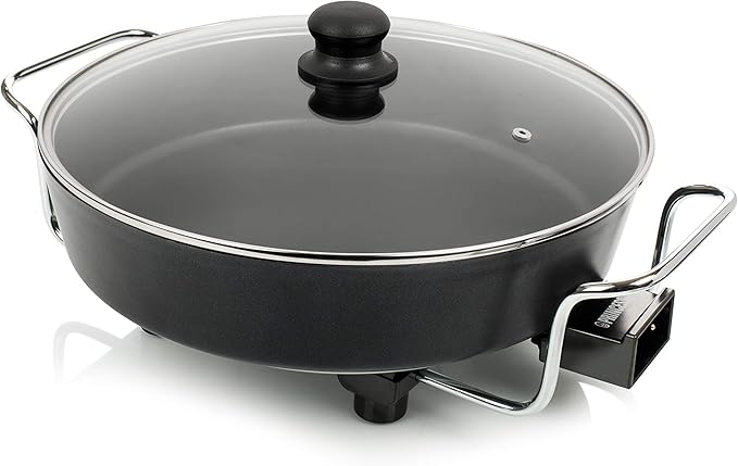 Bild von Princess Multi Wonder Chef Elektropfanne - 35cm Ø Bratfläche, 5,4 Liter Fassungsvermögen, 1800 Watt, regelbare Heizstufe, inkl. 2 Holzspatel, 0,9 m Kabelzuleitung, 162367, schwarz, 01.162367.01.500