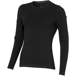 Bild von ELEVATE Damen Öko Langarmshirt Ponoka, schwarz, XL