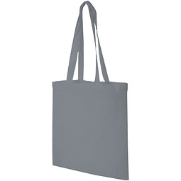 Bild von Madras Baumwoll Tragetasche, grau