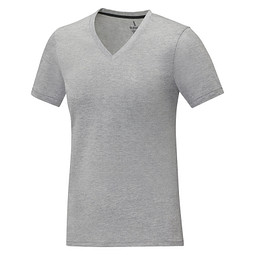 Bild von Somoto T-Shirt mit V-Ausschnitt für Damen, heather grau, M