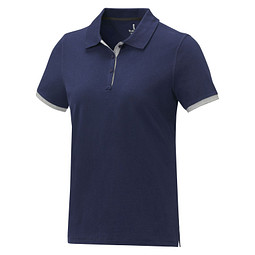 Bild von Morgan Polo für Damen, zweifarbig, navy, M