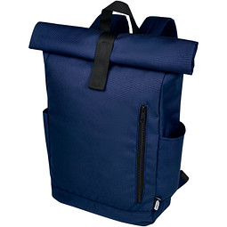 Bild von Byron 15,6 Zoll GRS RPET Roll-Top Rucksack 18 L, navy