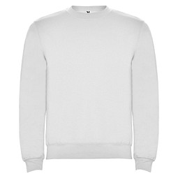 Bild von Clasica Sweatshirt mit Rundhalsausschnitt Unisex, weiss, M