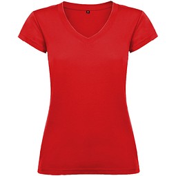 Bild von Victoria T-Shirt mit V-Ausschnitt für Damen, rot, S