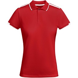 Bild von Tamil Sport Poloshirt für Damen, rot, S