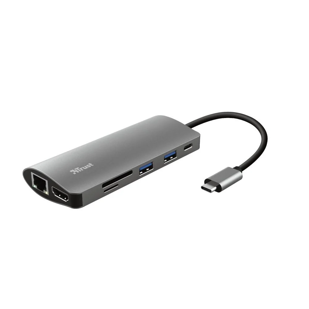 Bild von Trust Dalyx 7-in-1 USB-C Multi-PortAdapter - Silber