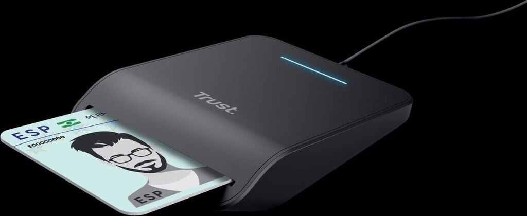 Bild von Trust PRIMO Smart Card Reader (USB 2.0), Speicherkartenlesegerät, Schwarz