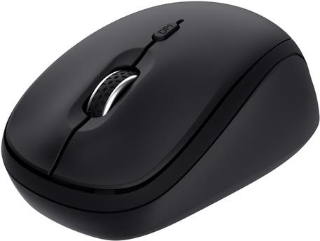 Bild von Trust YVI+ MULTI-DEVICE WIRELESS MOUSE BLACK Maus Kabellos, Bluetooth®, USB Schwarz 3 Tasten