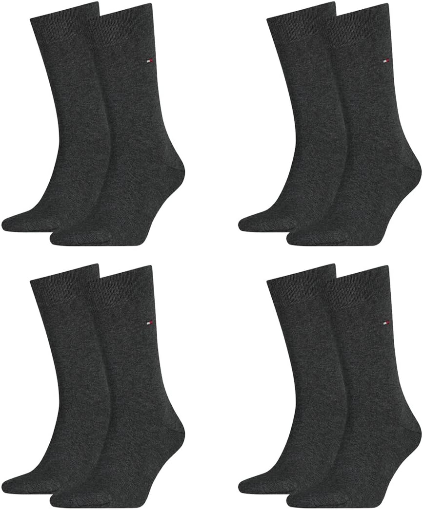 Bild von Tommy Hilfiger 8 Paar Classic Socken Gr. 39-49 Herren Business Socken, Farbe:369 - light beige melange, Socken & Strümpfe:47-49