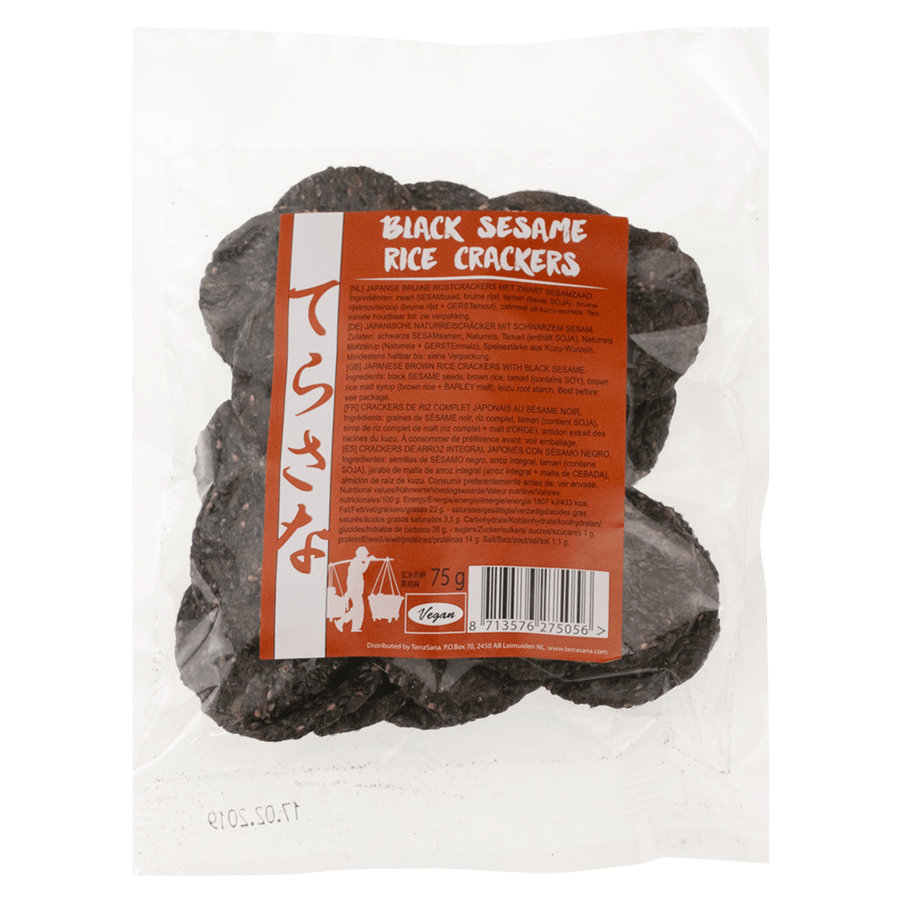 Bild von Naturreiscracker mit schwarzem Sesam
