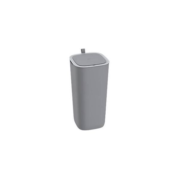 Bild von EKO Morandi Smart Sensor-Abfalleimer, Kunststoff, Touch-Bedienfeld, Dichtungsring, B 271 x T 271 x H 591 mm, 30 Liter, grau
