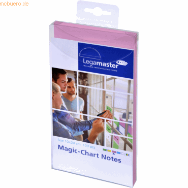 Bild von Legamaster Magic-Chart notes 10x20cm rosa 100St. - 100 mm - 200 mm - 101 g - 100 Blätter - 101 mm - 205 mm (7-159409)