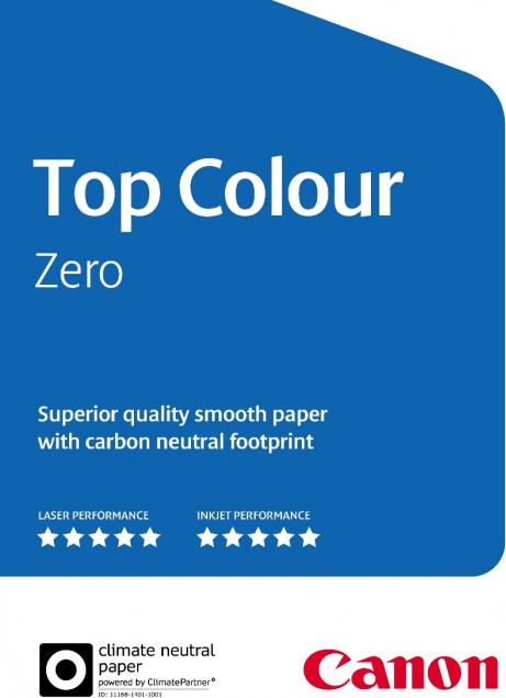 Bild von Canon Top Colour Zero FSC. Empfohlene Nutzung: Laser-/Inkjet-Druck, Papiergröße: A3 (297x420 mm), Blätter pro Packung: 500 Blätter (99660553)