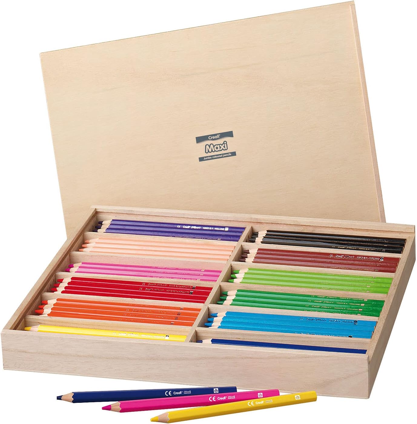 Bild von Creall havo29515 Sortiert Farben lackiert Havo Maxi Bleistift Box (Wachsmalstifte)
