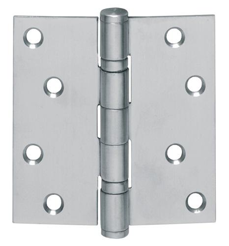 Bild von Kugellagertürscharnier VA, rd 102x102mm DIN L/R ma ausziehb.Stift INTERSTEEL