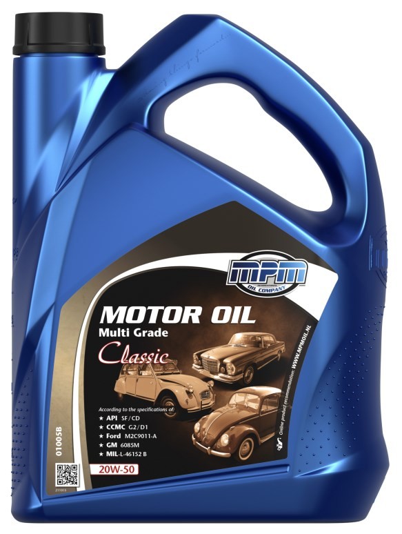 Bild von Mpm Multi Grade ContiClassic 20W-50 5l Motoröl 01005B MERCEDES-BENZ: E-Class Saloon, 190, W124 Saloon, SMART: Cabrio, Fortwo I Convertible