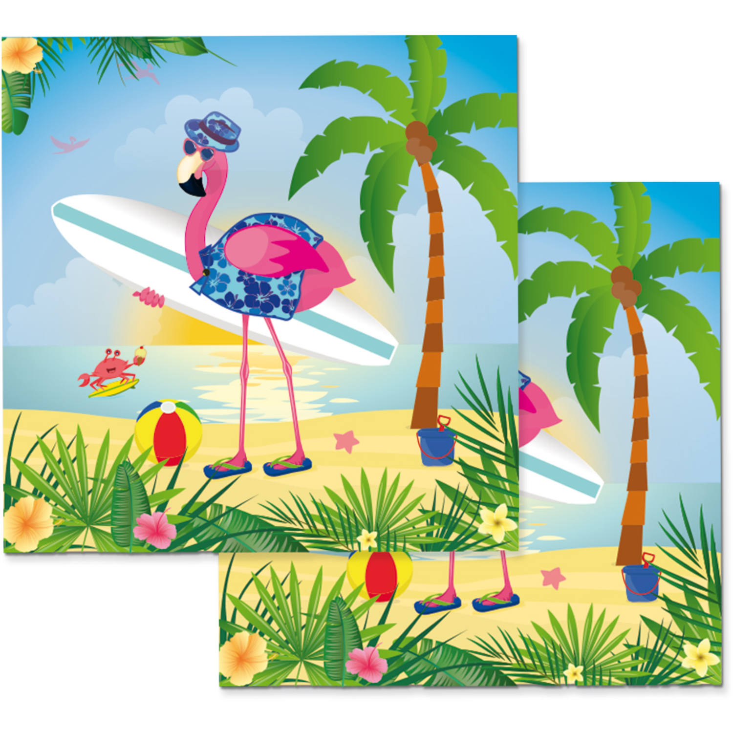 Bild von Folat, Servietten, Flamingo (20 x, 33 x 33 cm)
