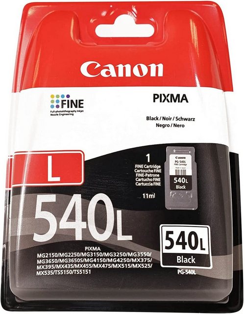 Bild von Canon Druckerpatrone Original Canon PG-540L (5224B001) Black Tintenpatrone (1-tlg., 5224B001)
