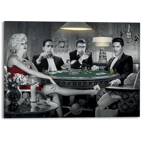 Bild von Reinders! Deco-Panel »Monroe, Bogart, Dean, Elvis«