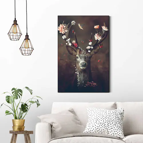 Bild von Reinders! Wandbild »Hirsch«