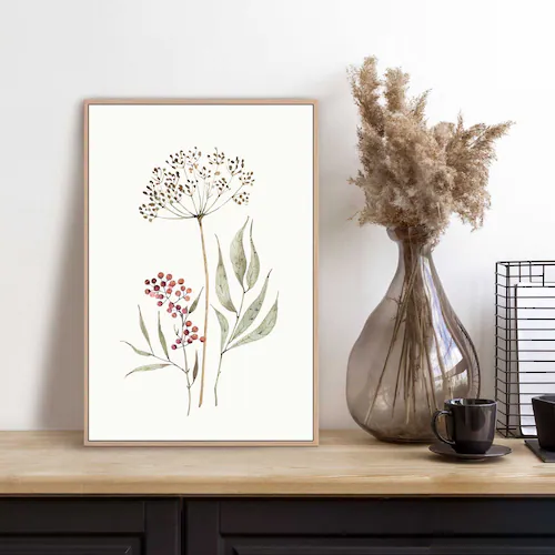 Bild von Reinders! Bild mit Rahmen »Aqua Flowers«