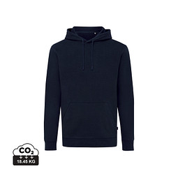Bild von Iqoniq Jasper Hoodie aus recycelter Baumwolle, navy blau, S