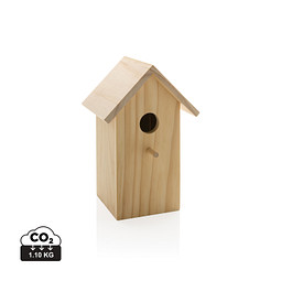 Bild von XD COLLECTION Holz-Vogelhaus, braun
