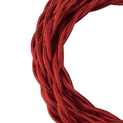 Bild von Bailey Stauben Kabel gedreht 2x0,75mm metallic rouge 3m