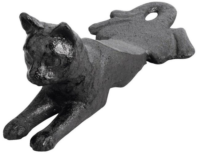 Bild von Esschert Design Türstopper, Türpuffer Motiv Katze aus Gusseisen, ca. 17 cm x 8 cm x 6,8 cm