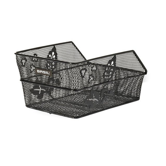 Bild von Basil Fahrradkorb Hinterradkorb Flower Schulta 31,5x21,5x17cm, engmaschig