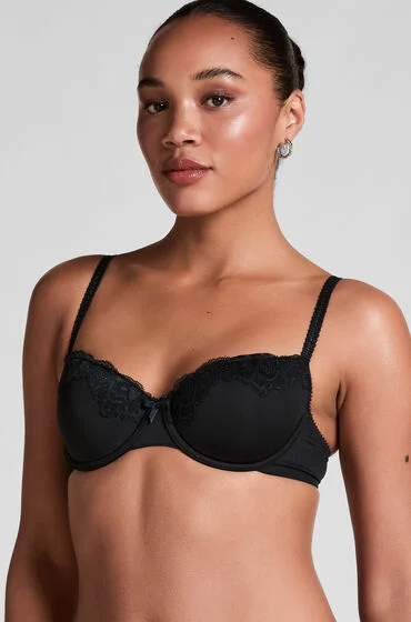 Bild von Hunkemöller Vorgeformter Bügel-BH Secret Lace mit Spitze Schwarz