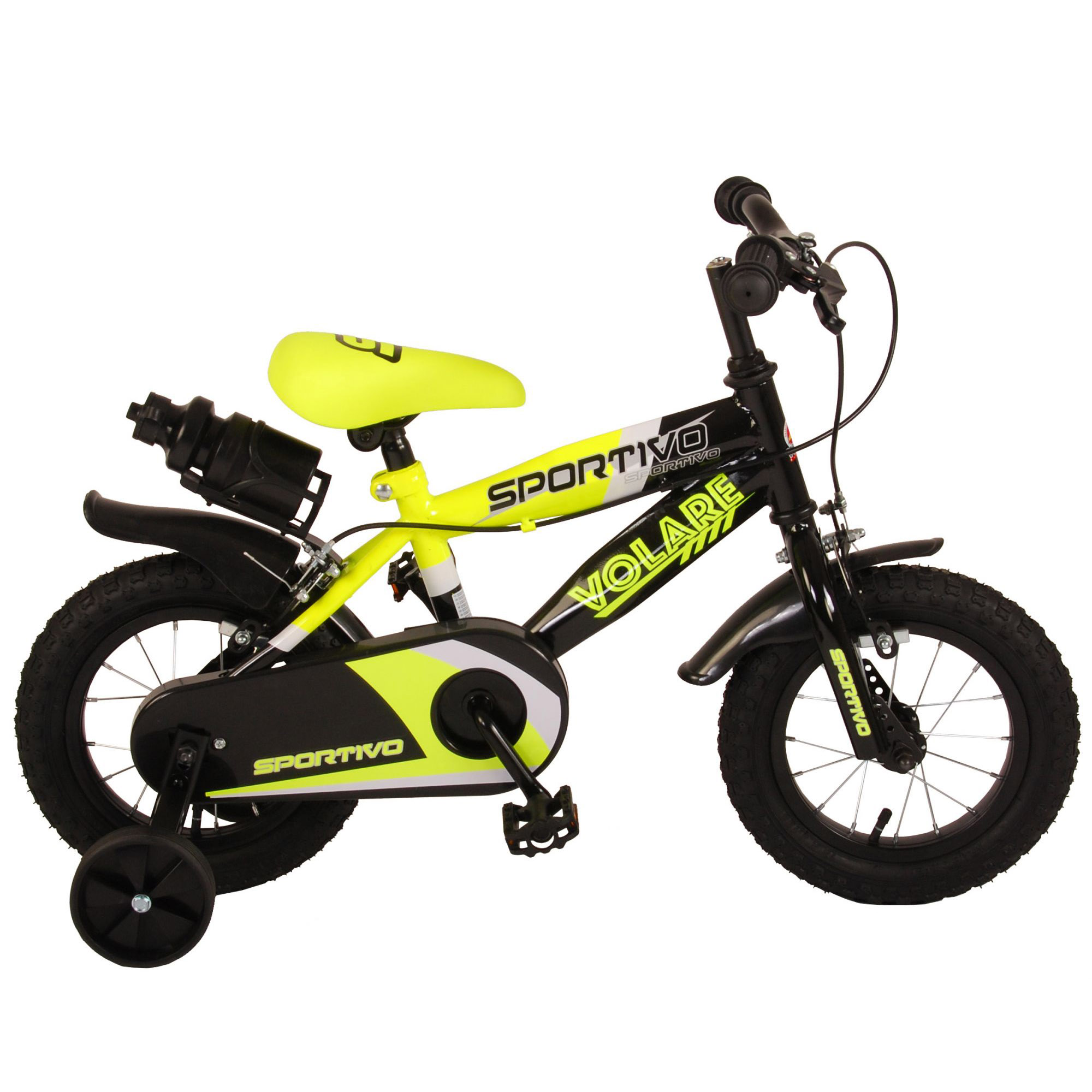 Bild von Volare Kinderfahrrad Sportivo, 1 Gang, ohne Schaltung, Kinderfahrrad 12 Zoll Mädchen Jungen Fahrrad ab 3 Jahre 90-105cm Größe