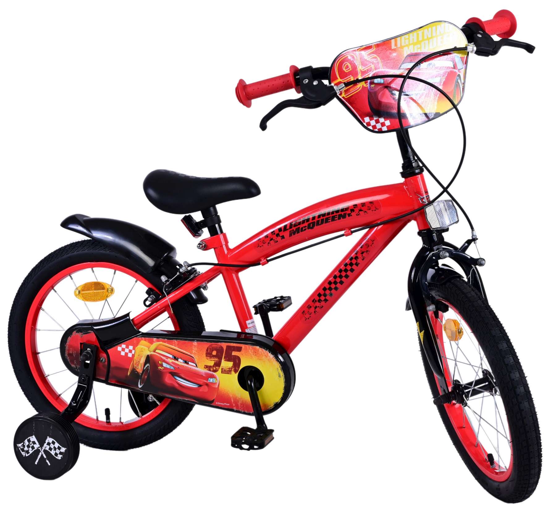 Bild von Volare Kinderfahrrad, 1 Gang, ohne Schaltung, Kinderfahrrad Disney Cars 16 Zoll, ohne Rücktrittbremse