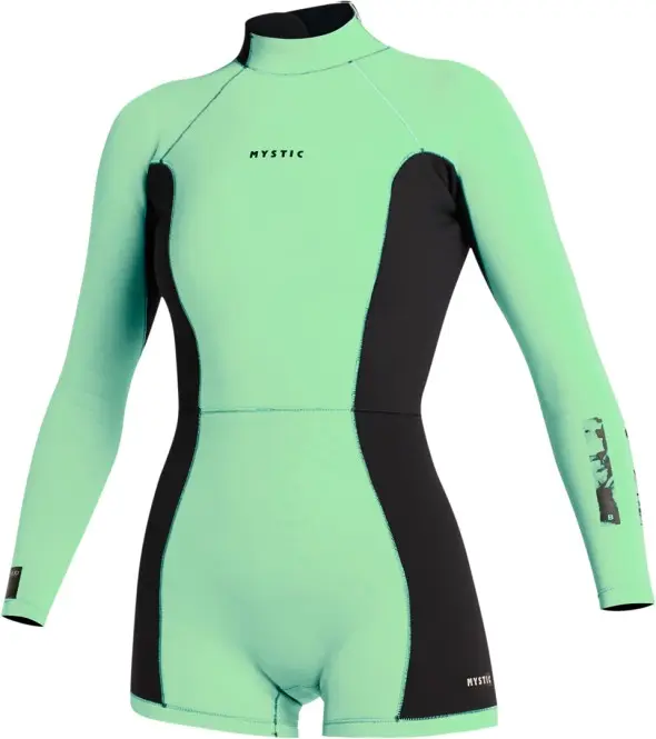Bild von MYSTIC LUNAR 2/2 LS BACK ZIP Shorty 2024 lime green - S