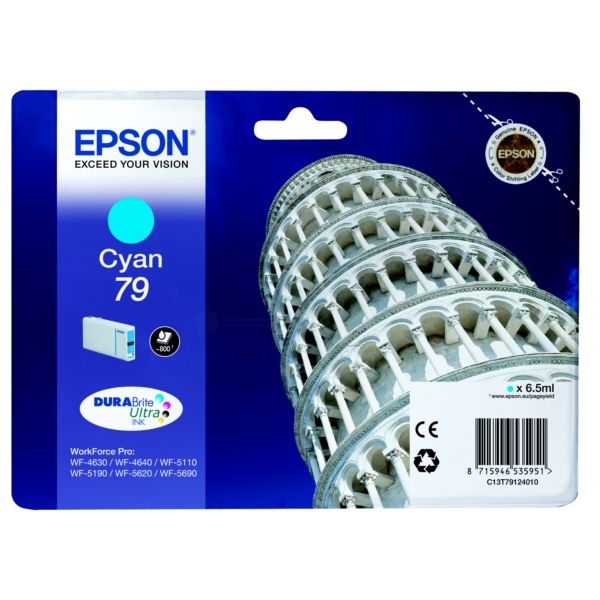 Bild von Epson Original 79 Druckerpatrone cyan 800 Seiten 6,5ml (C13T79124010)