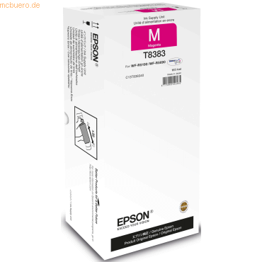 Bild von Epson T8383 - 167.4 ml - Magenta - Nachfülltinte - für WorkForce Pro WF-R5190, WF-R5190DTW, WF-R5690, WF-R5690DTWF, WF-R5690DTWFL