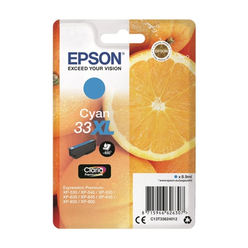 Bild von Original Epson C13T33444010 / 33 Tintenpatrone gelb